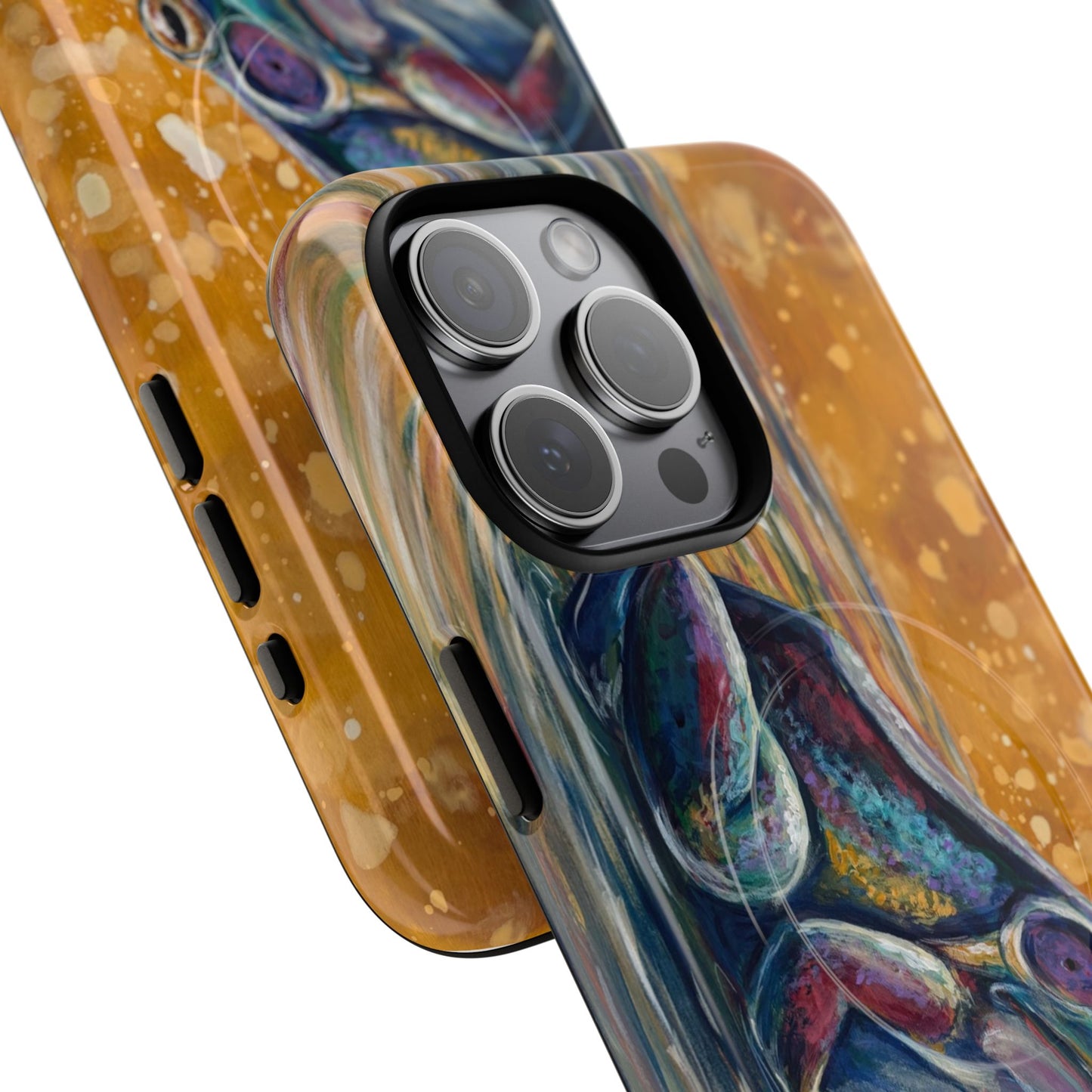 "Make a Ripple" iPhone Case - Colorful Frog Art Magnetic Tough Case
