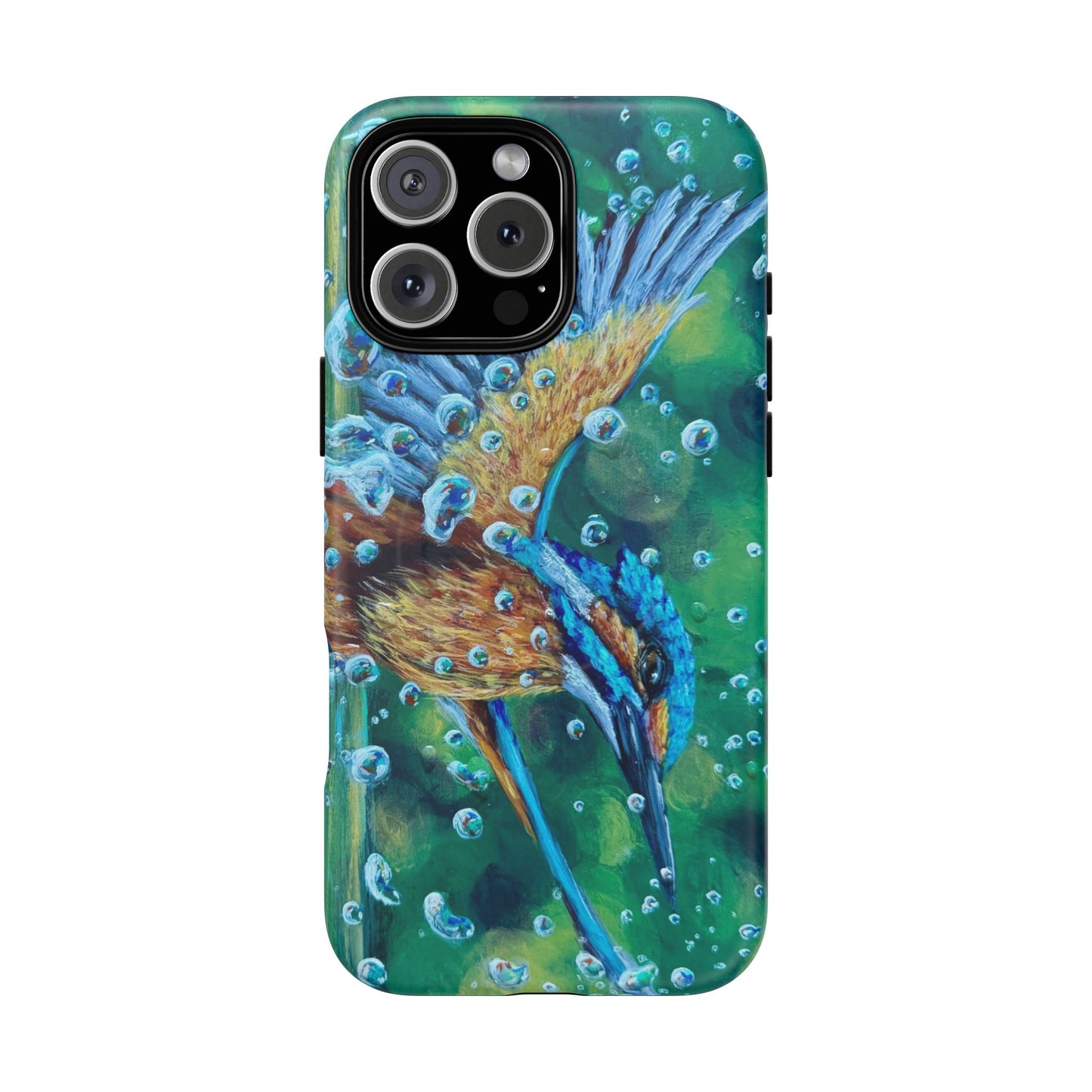 "Falling Up" Kingfisher iPhone Case Multiple Sizes — Tough Magnetic Protective iPhone Cover
