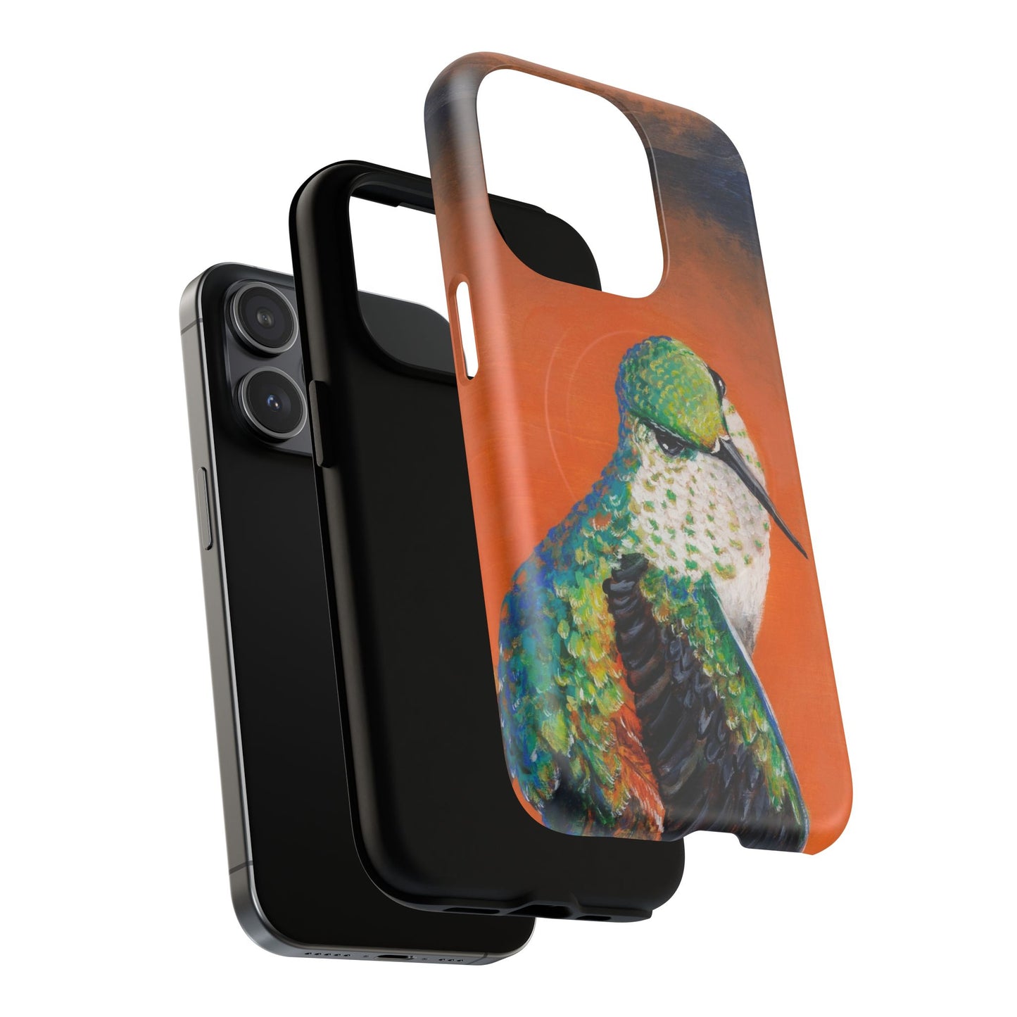 "Hummingbird Ballet" Tough Magnetic iPhone Case Multiple Sizes