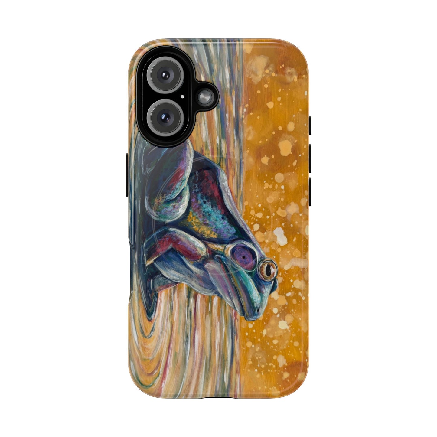 "Make a Ripple" iPhone Case - Colorful Frog Art Magnetic Tough Case