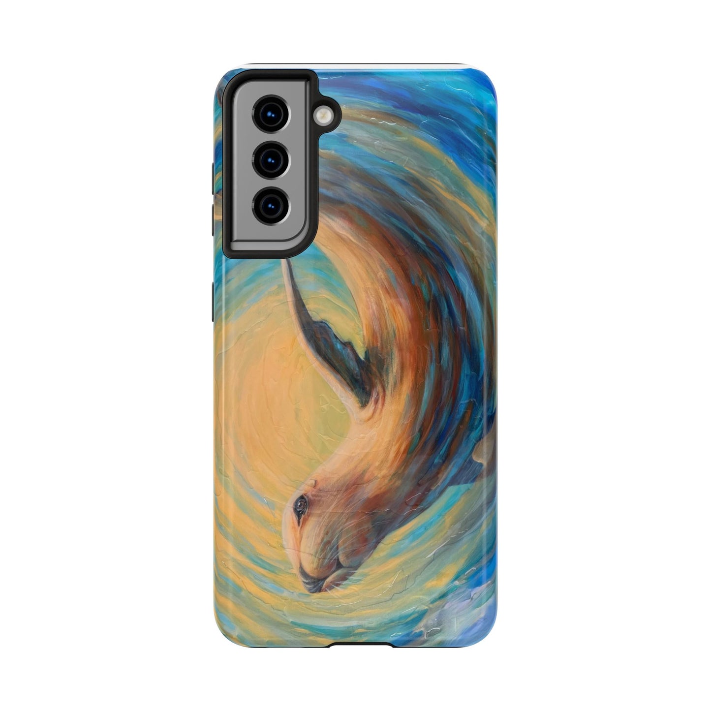 "Through Gilded Tides" Tough Galaxy Samsung Phone Cases Multiple Sizes