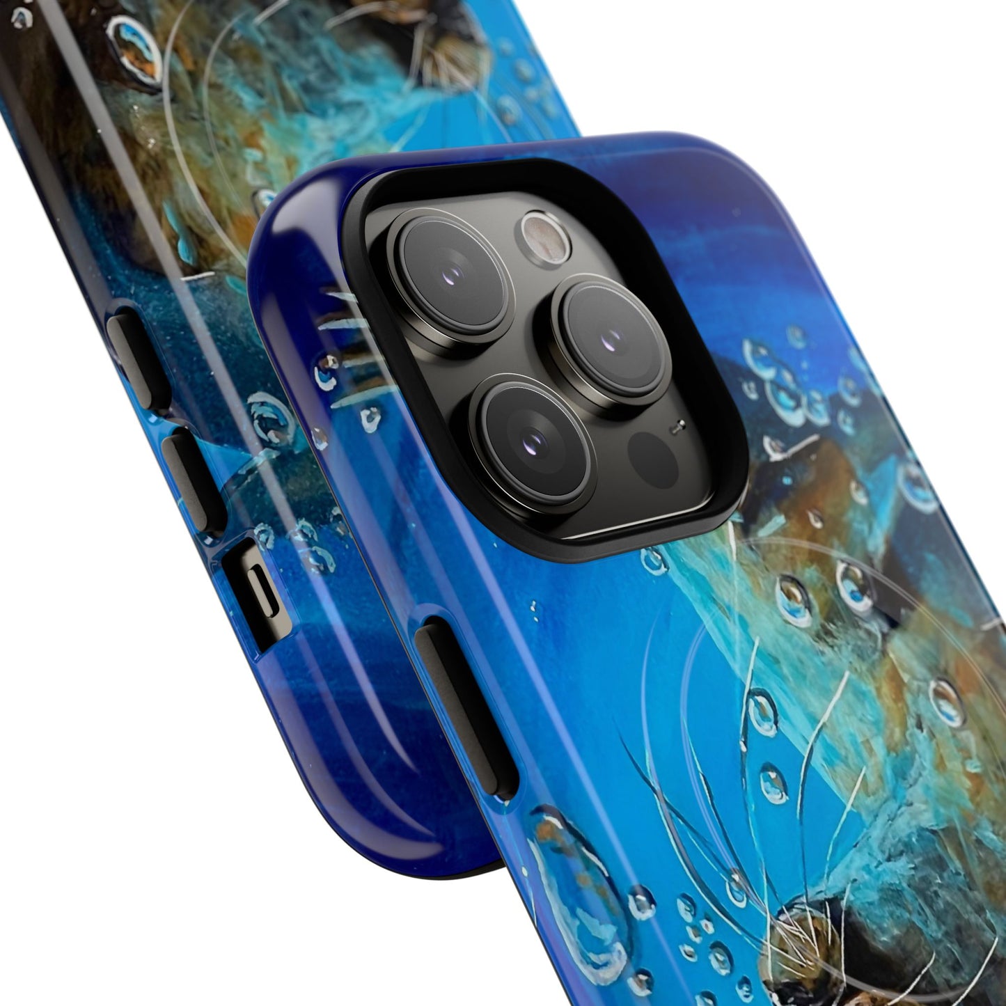 "Arthur" Sea Lion with Bubbles Tough Magnetic iPhone Case — Many sizes