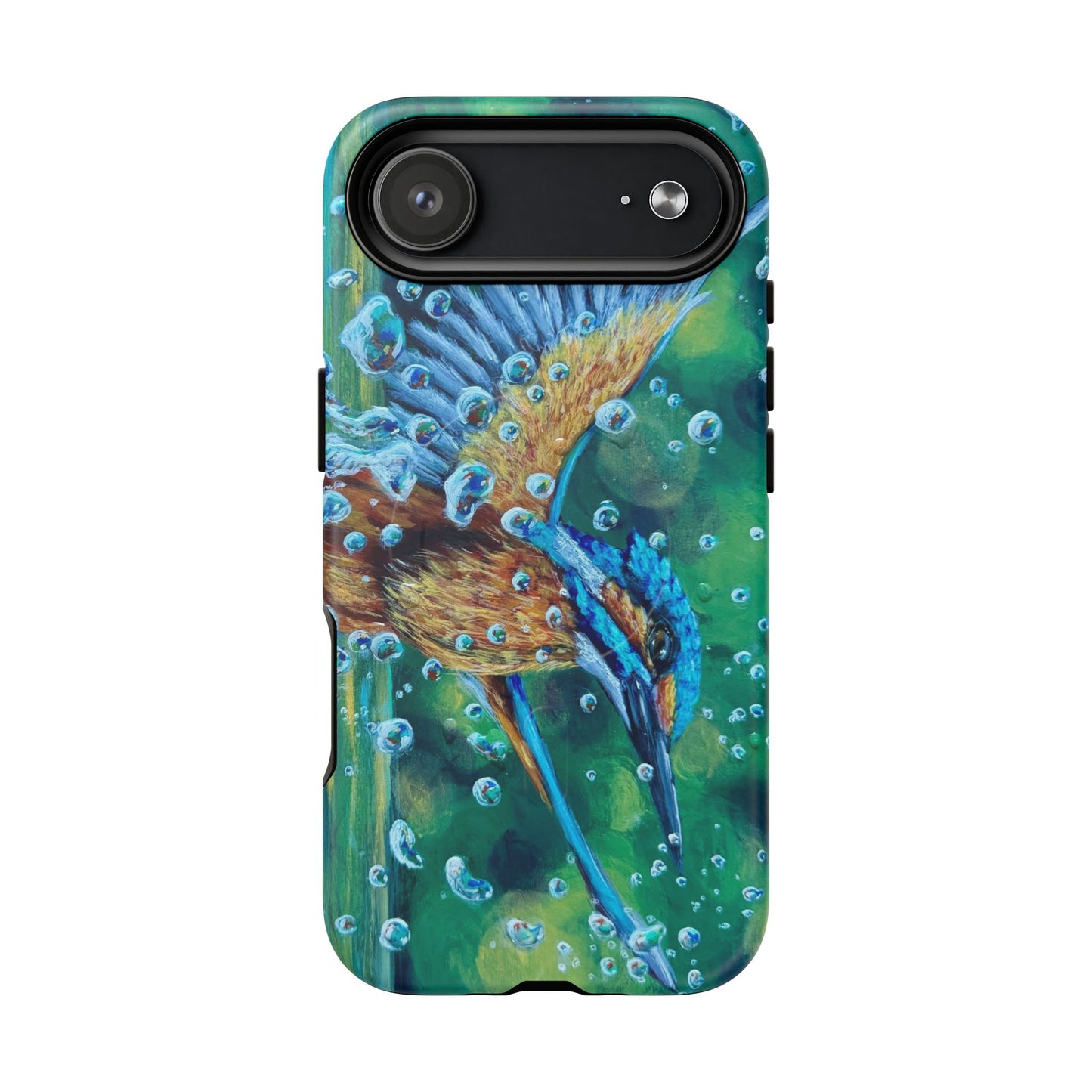 "Falling Up" Kingfisher iPhone Case Multiple Sizes — Tough Magnetic Protective iPhone Cover