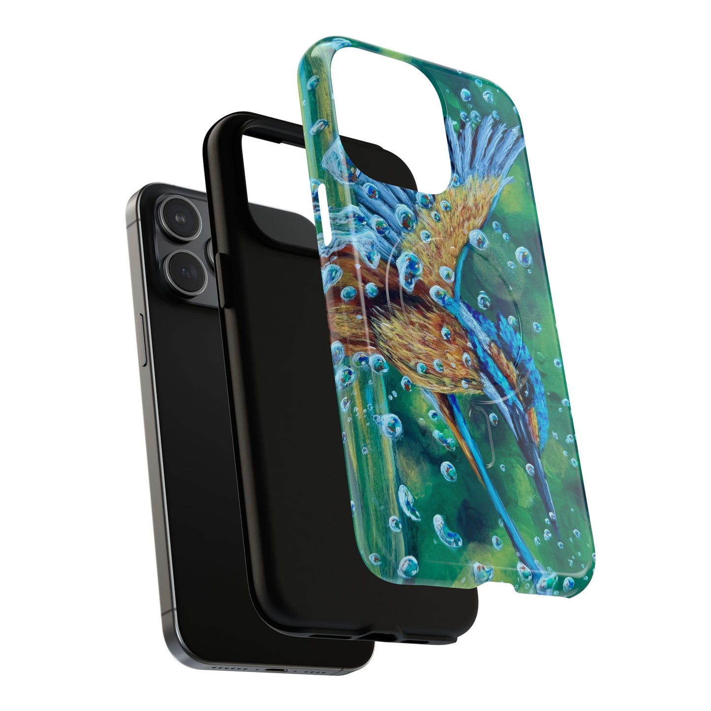 "Falling Up" Kingfisher iPhone Case Multiple Sizes — Tough Magnetic Protective iPhone Cover