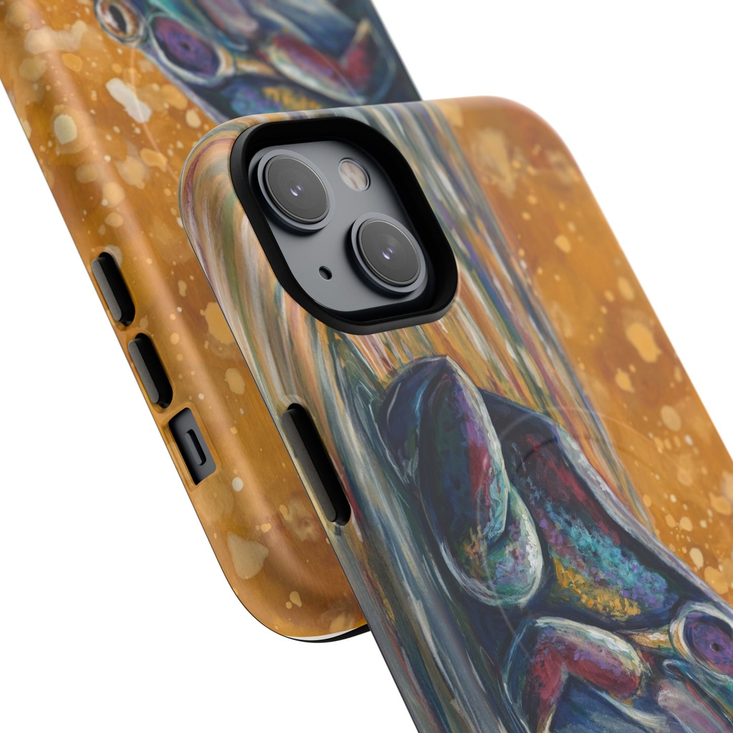 "Make a Ripple" iPhone Case - Colorful Frog Art Magnetic Tough Case