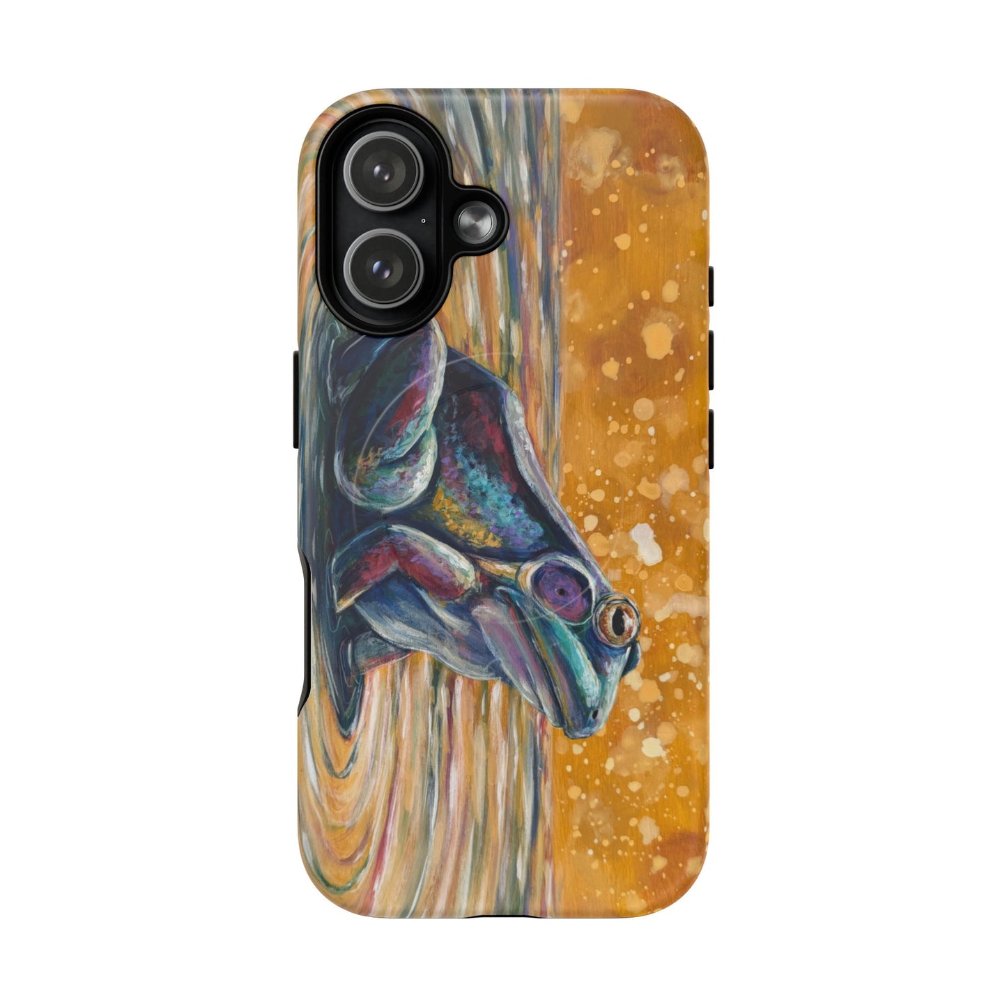 "Make a Ripple" iPhone Case - Colorful Frog Art Magnetic Tough Case