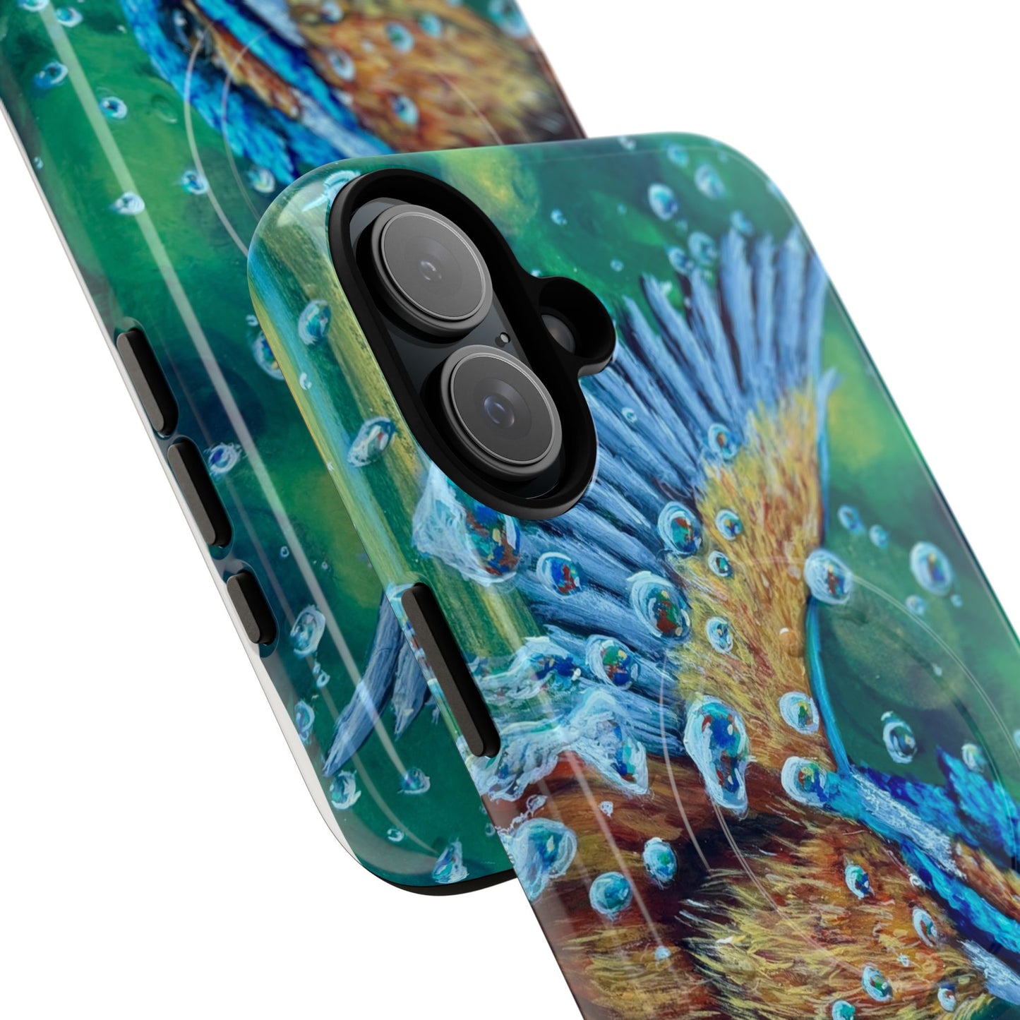 "Falling Up" Kingfisher iPhone Case Multiple Sizes — Tough Magnetic Protective iPhone Cover