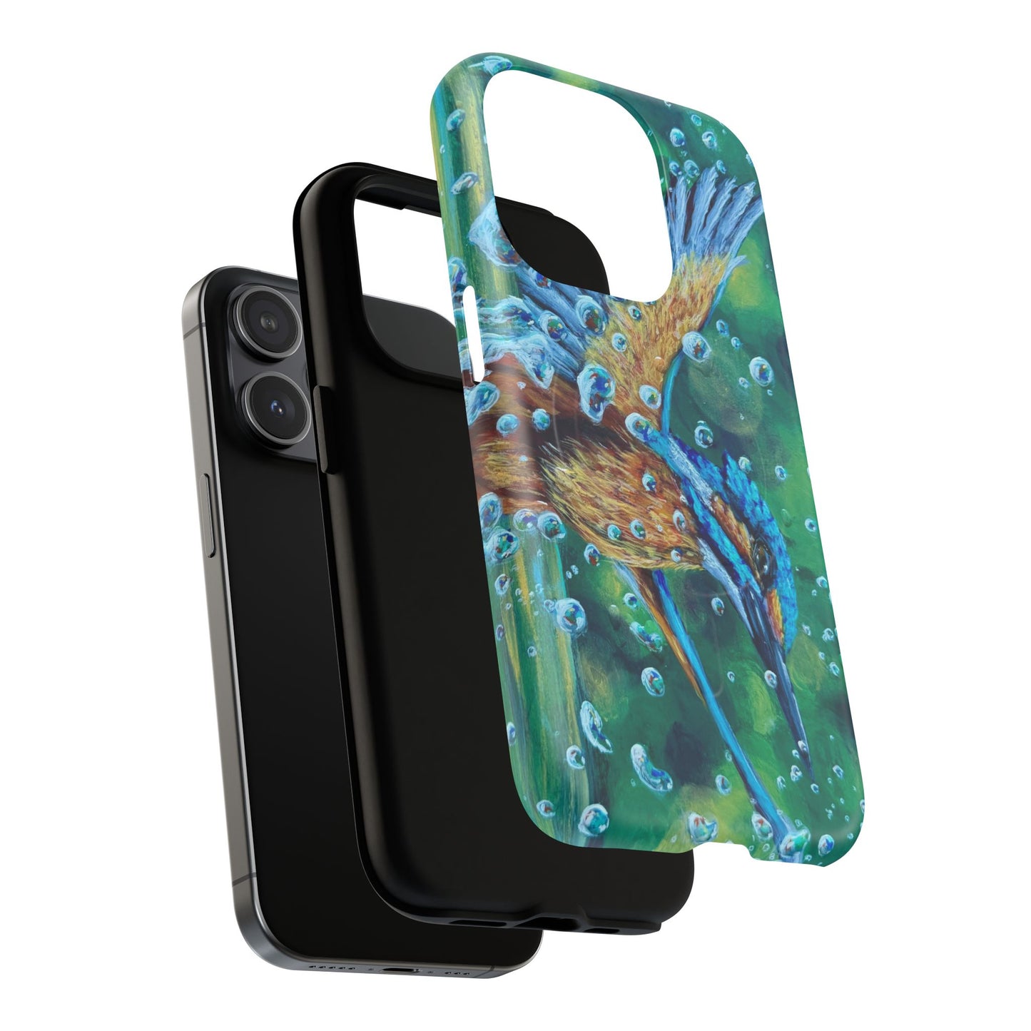 "Falling Up" Kingfisher iPhone Case Multiple Sizes — Tough Magnetic Protective iPhone Cover