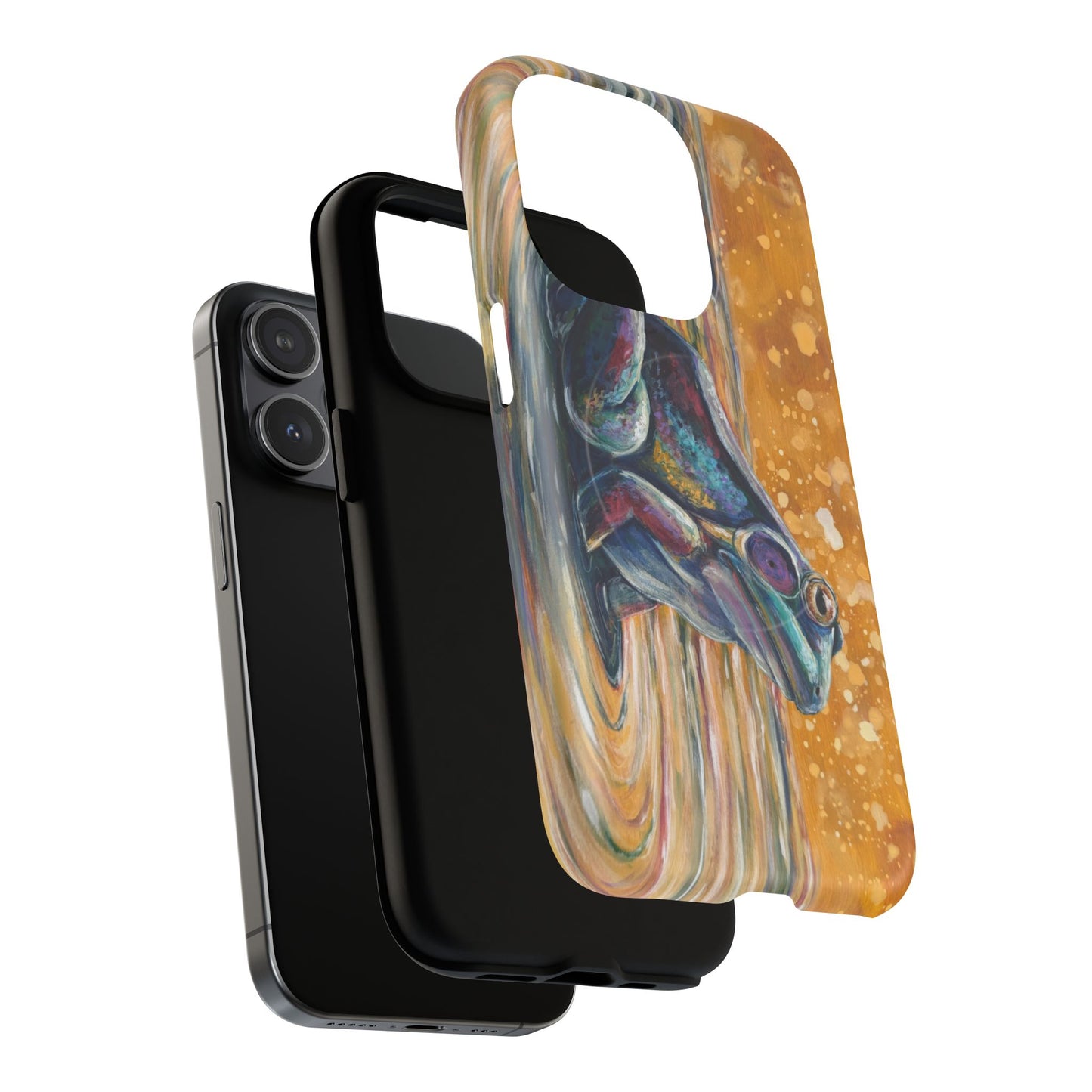 "Make a Ripple" iPhone Case - Colorful Frog Art Magnetic Tough Case